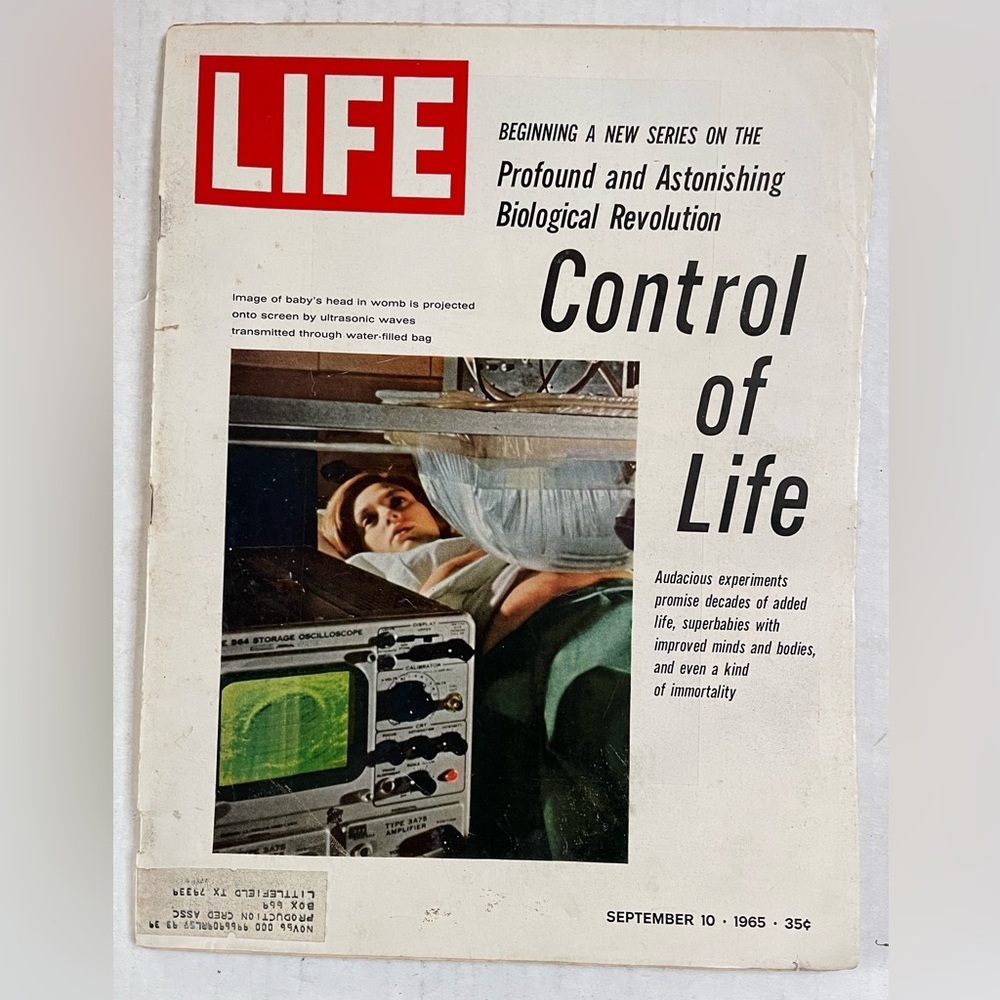 Life Magazine September 10 1965  Biological Revolution Vintage Control of‎ Life